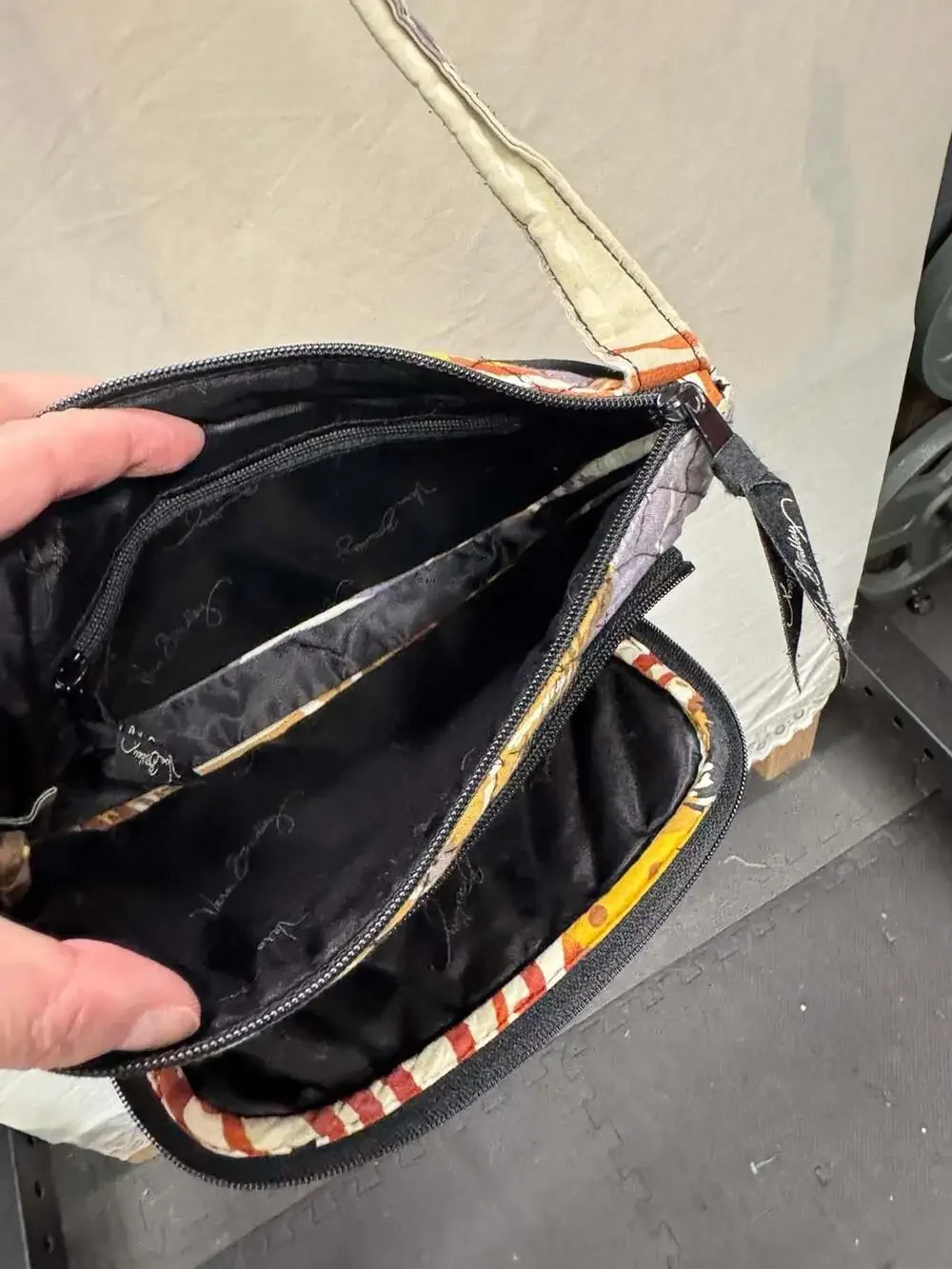 Vera Bradley Little Hipster Crossbody Bag Painted Feathers
